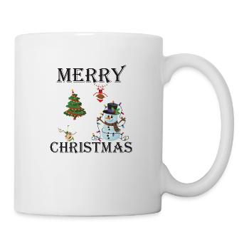 Joyeuse fête de Noël - Mug blanc - blanc - Droite