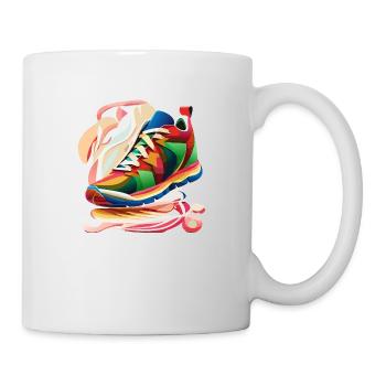 Baskets colorées - Mug blanc - blanc - Droite