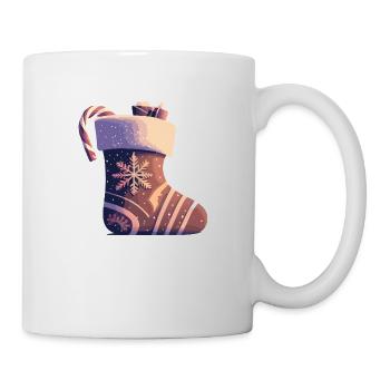 Christmas stocking - Mug - white - Right