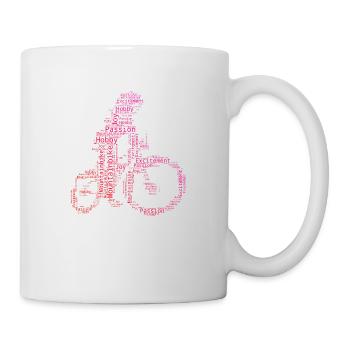 Vélo de montagne Cyclisme Femme Cyclistes VTT - Mug blanc - blanc - Droite