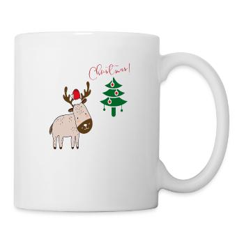 Noël de l’orignal - Mug blanc - blanc - Droite