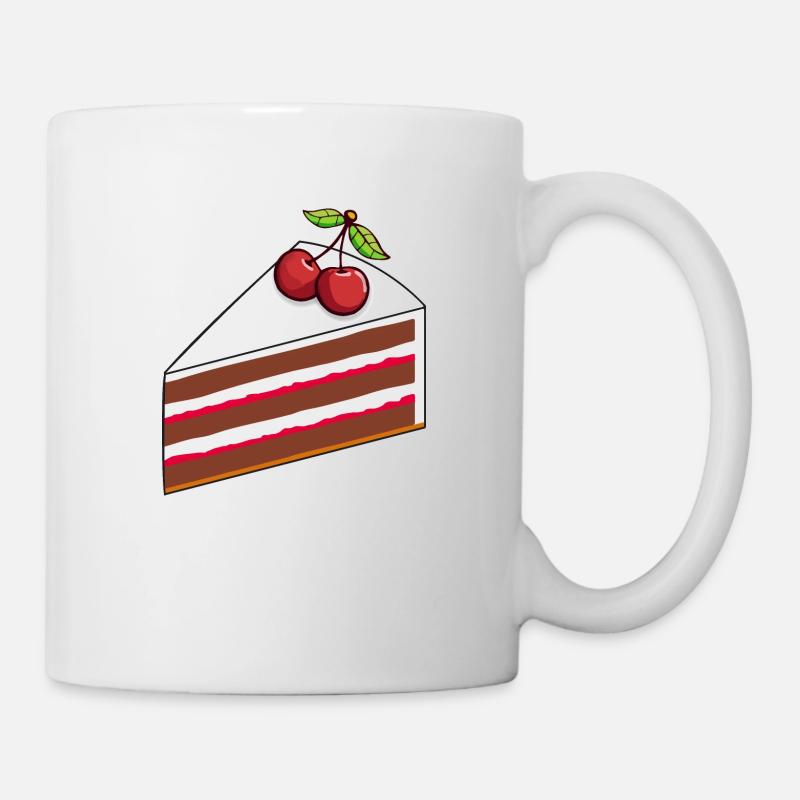 Schwarzwälder Kirschtorte - Tasse - Weiß