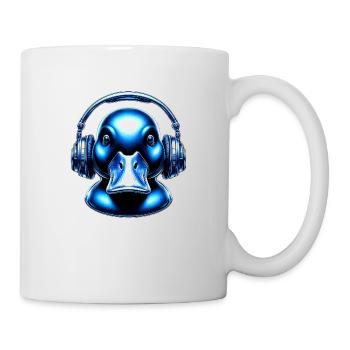 Headphone Duck - Tasse - Weiß - Rechts