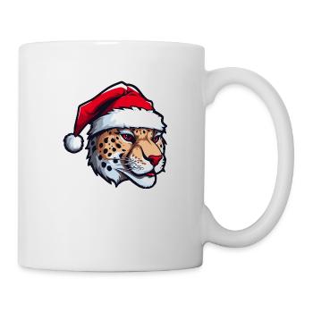 Tête de guépard Noël Noël - Mug blanc - blanc - Droite