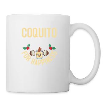Coquito Just Another Word For Happiness Puerto Ric - Mug - white - Right