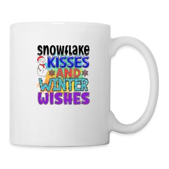 Snowflake kisses and winter wishes - Mug - white - Right