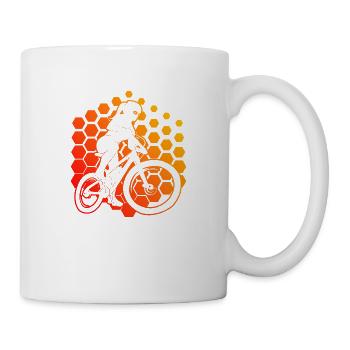 Cycliste Femme VTT Homme VTT - Mug blanc - blanc - Droite