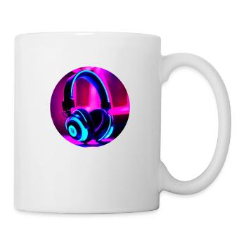 Neon-Kopfhörer - Tasse - Weiß - Rechts