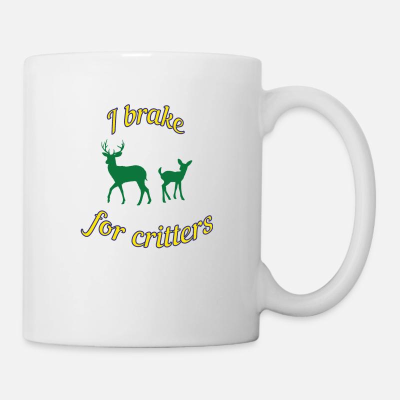 I brake for critters - Mug - white