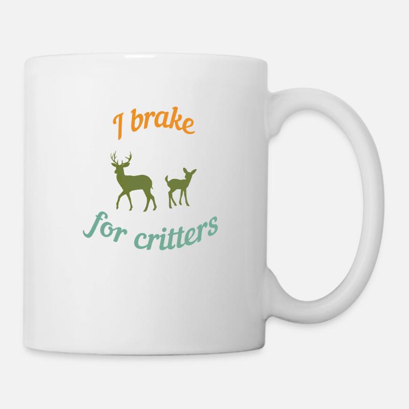 I brake for critters - Mug - white