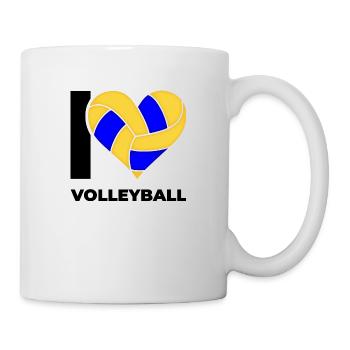 J’adore le volley-ball - Mug blanc - blanc - Droite