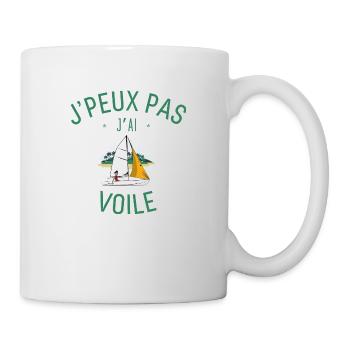 J peux pas j ai Voile - Mug blanc - blanc - Droite