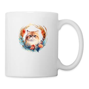 Chat exotique à poil court Style Boho, chats d’amour - Mug blanc - blanc - Droite