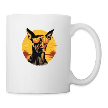 Doberman 2 - Mug blanc - blanc - Droite