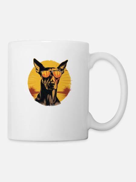 Doberman 2 - Mug blanc - blanc