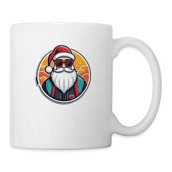 Weihnachtsmann Weihnachten Zeichnung - Tasse - Weiß - Rechts