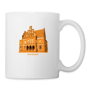 Stolzenau Town Hall Nienburg Weser Lower Saxony - Mug - white - Right