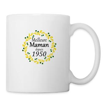Meilleure Maman depuis 1950 - Mug blanc - blanc - Droite