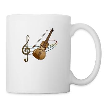 Violon - Mug blanc - blanc - Droite
