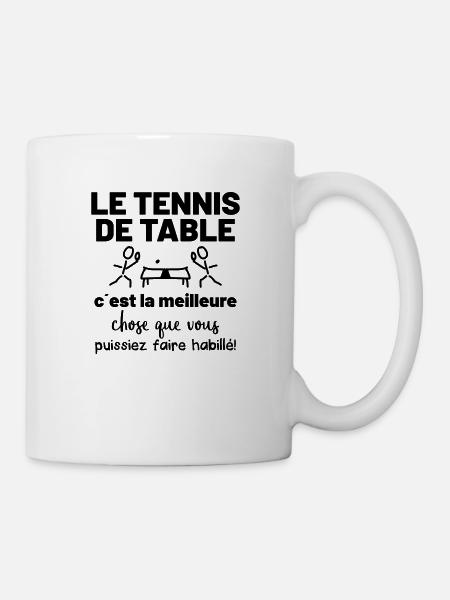 Le tennis de table - Mug blanc - blanc