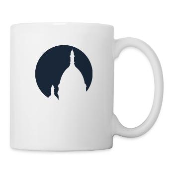 Sacré-Cœur Montmartre Paris silhouette bleu - Mug blanc - blanc - Droite