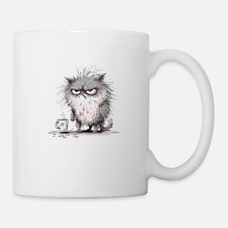 Coffee Break - Funny Animal Motif - Mug - white