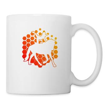 Acrobaties à la voltige à cheval - Mug blanc - blanc - Droite