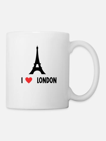Ich liebe London - Tasse - Weiß