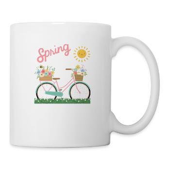 Frülingserwachen - Tasse - Weiß - Rechts