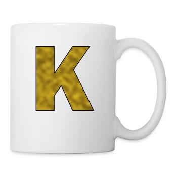 Letter K Gold - Mug - white - Right