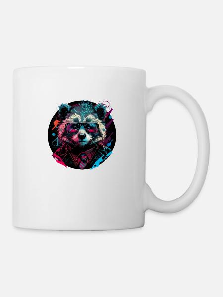 Raccoon corporate - Mug - white