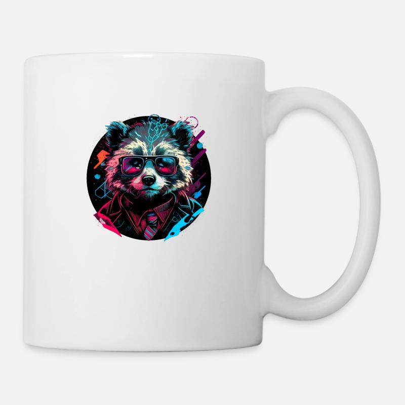 Raton laveur corporatif - Mug blanc - blanc