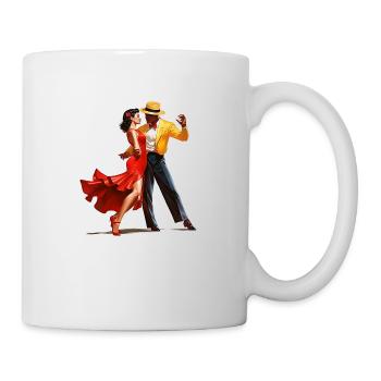 Selbstvertrauen durch Tanzen - Tasse - Weiß - Rechts