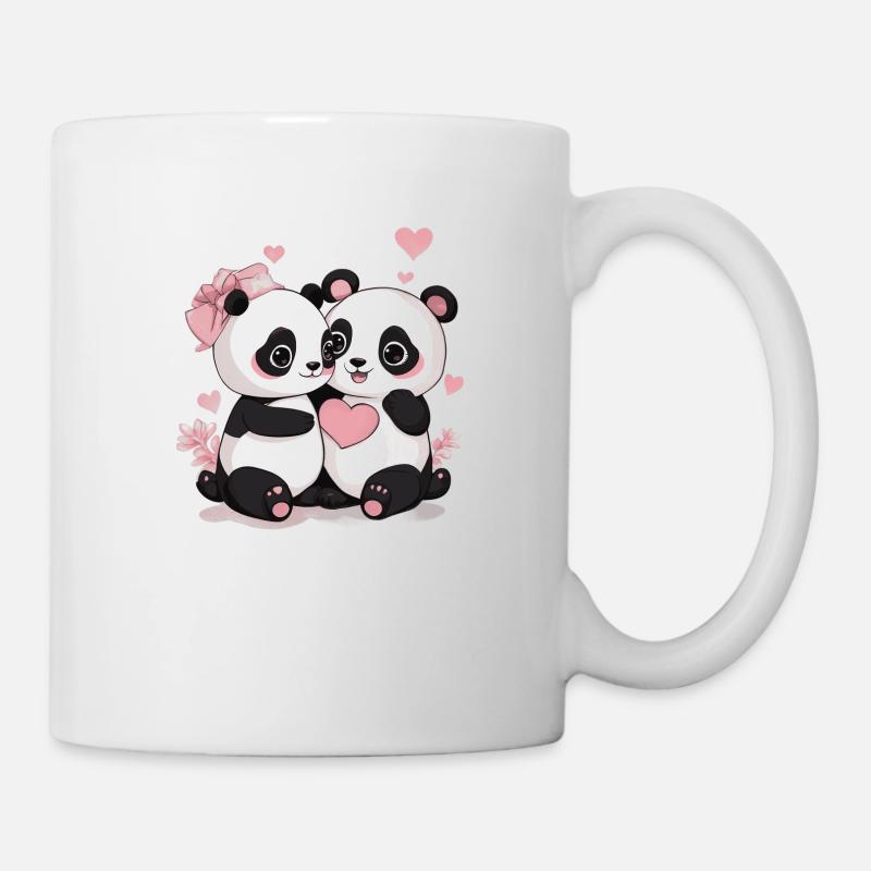 Be My Valentine Panda - Mug - white