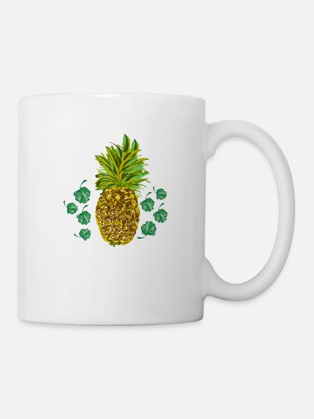 Ananas - Tasse - Weiß