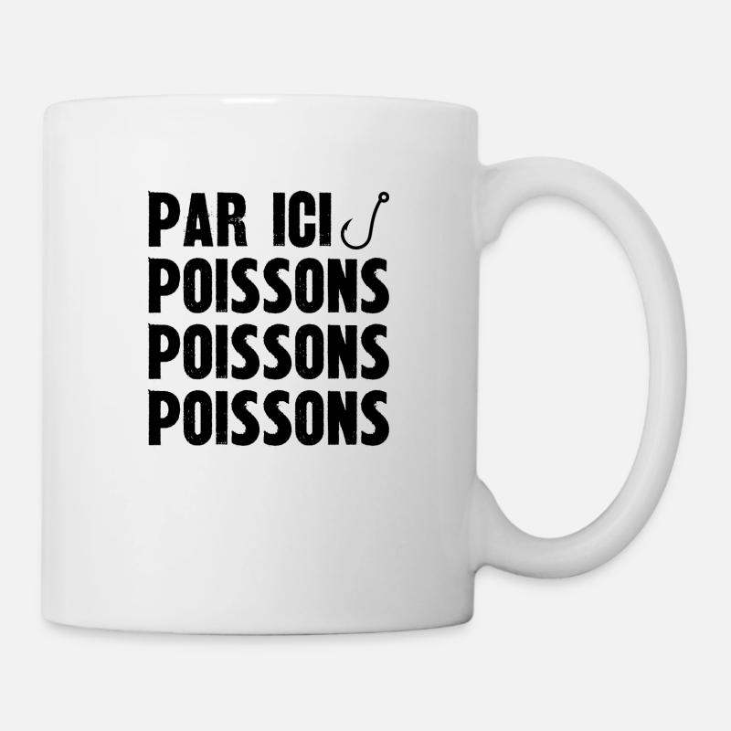poissons poissons poissons - Mug blanc - blanc