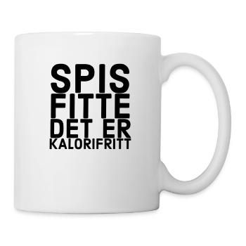 Mange de la chatte, c'est sans calories - Mug blanc - blanc - Droite