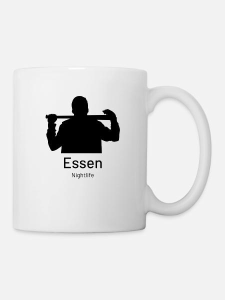 Essen. Nightlife - Tasse - Weiß