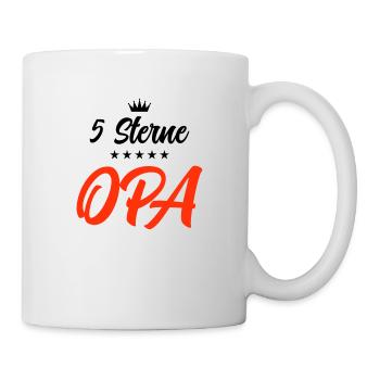 opa 5 sterne 2 - Tasse - Weiß - Rechts