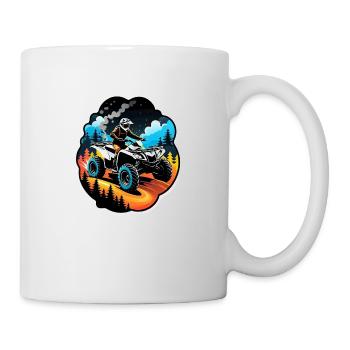 quad et tout terrain - Mug blanc - blanc - Droite