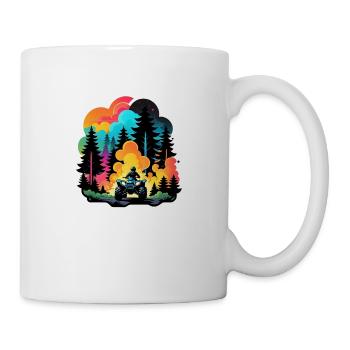 quad et tout terrain - Mug blanc - blanc - Droite