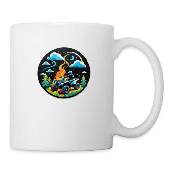 quad et tout terrain - Mug blanc - blanc - Droite