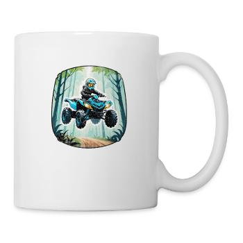 quad et tout terrain - Mug blanc - blanc - Droite