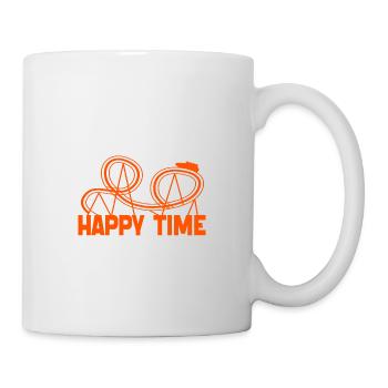 Airtime is My Happy Time Funny Roller Coaster - Mug - white - Right