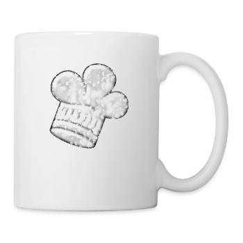Chef's hat batik hat - Mug - white - Right