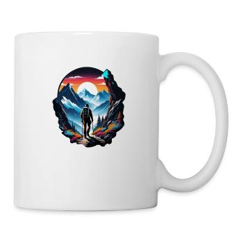 Natur & Bergwandern - Tasse - Weiß - Rechts