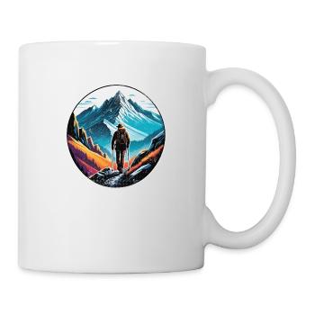Natur & Bergwandern - Tasse - Weiß - Rechts