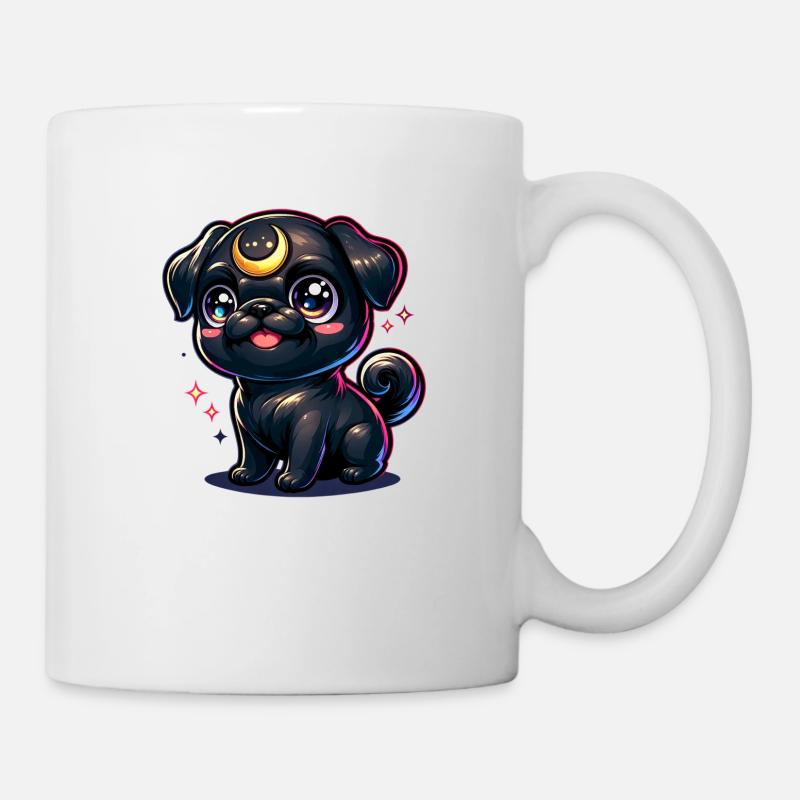 Moon Magic Pug - Mug - white