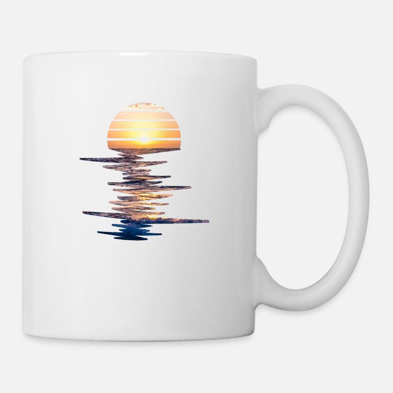 Coucher de soleil - Mug blanc - blanc