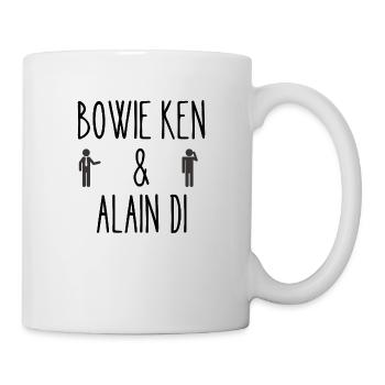 bowie ken et alain di - Mug blanc - blanc - Droite